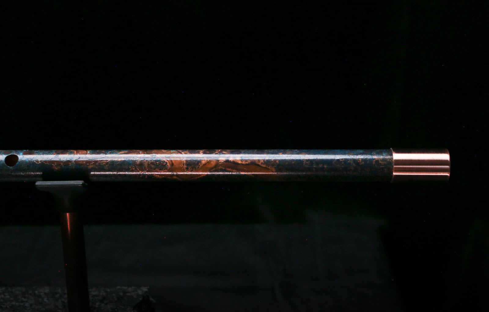 Low C Copper Flute #0172 in Deep Ocean Burl