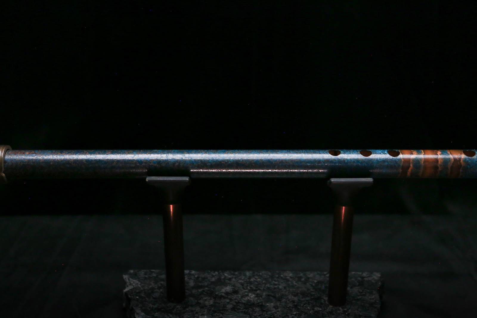 Low C Copper Flute #0173 in Three Island Flame