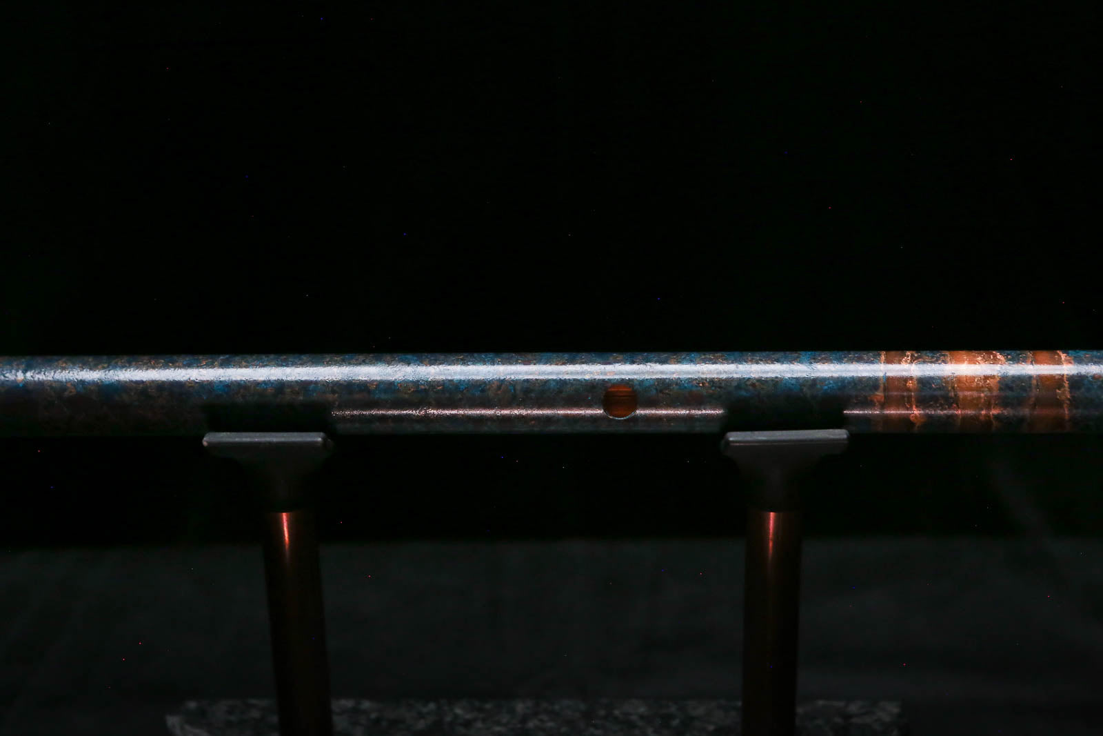 Low C Copper Flute #0173 in Three Island Flame