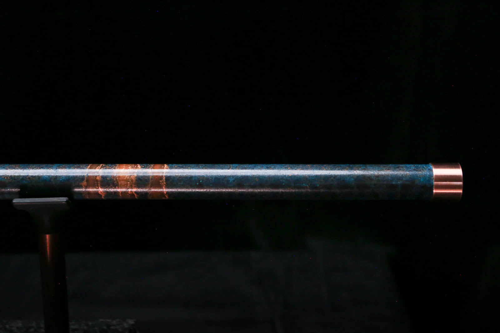 Low C Copper Flute #0173 in Three Island Flame