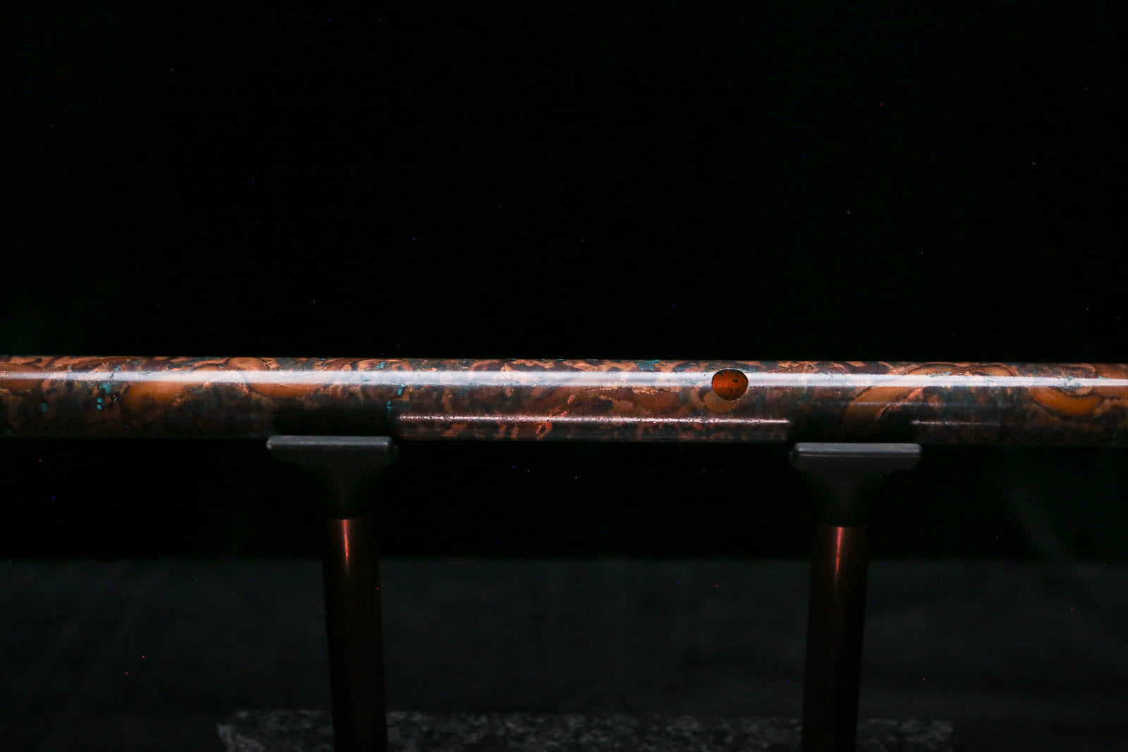 Low C Copper Flute #0174 in Copper Ocean Burl