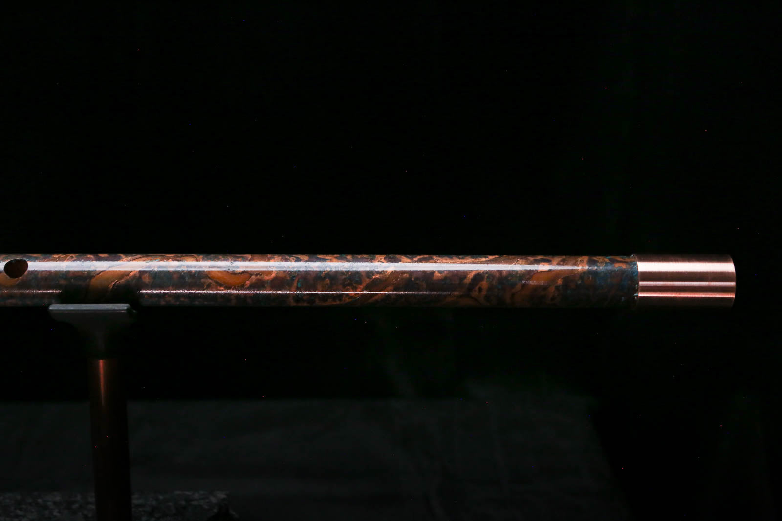 Low C Copper Flute #0174 in Copper Ocean Burl