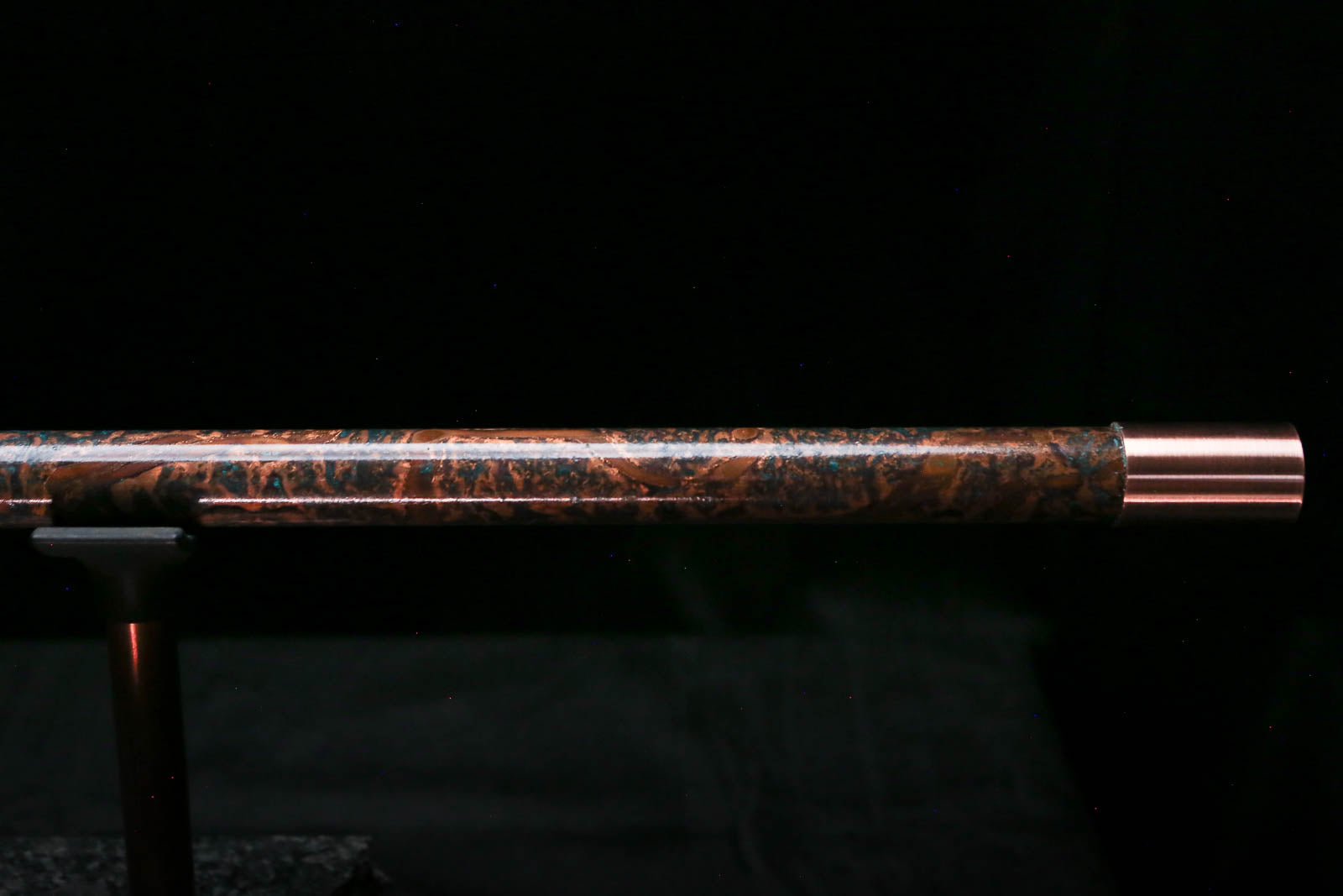 Low C Copper Flute #0174 in Copper Ocean Burl