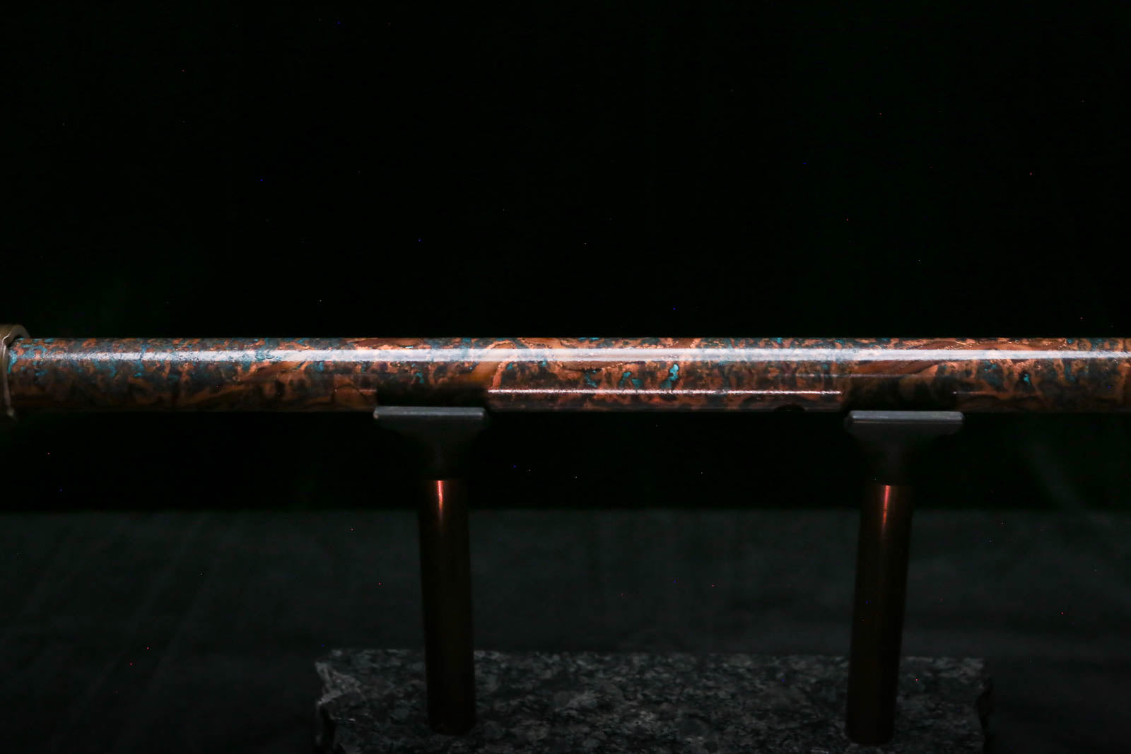 Low C Copper Flute #0174 in Copper Ocean Burl