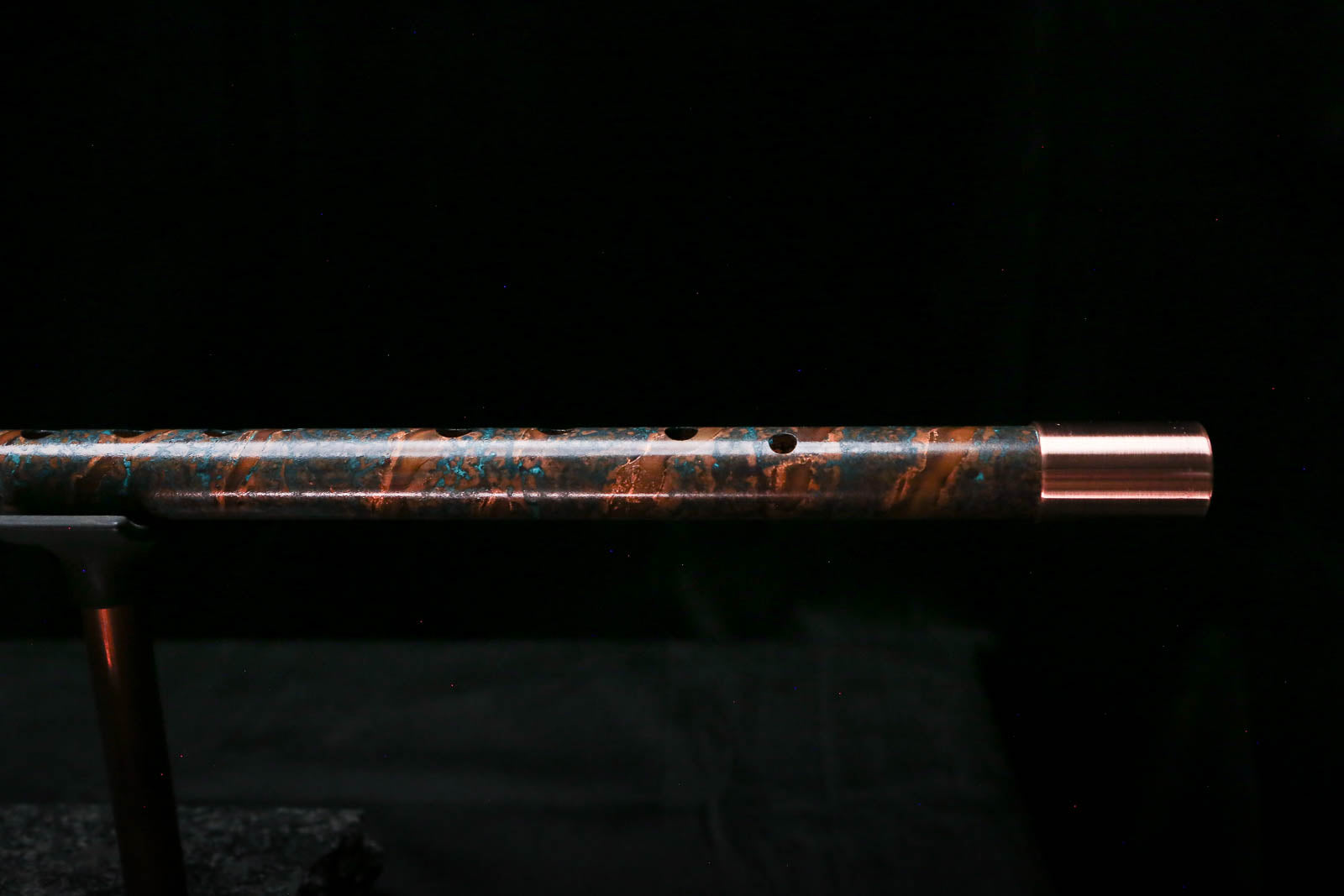 Low C Copper Flute #0175 in Copper Spiral Flame