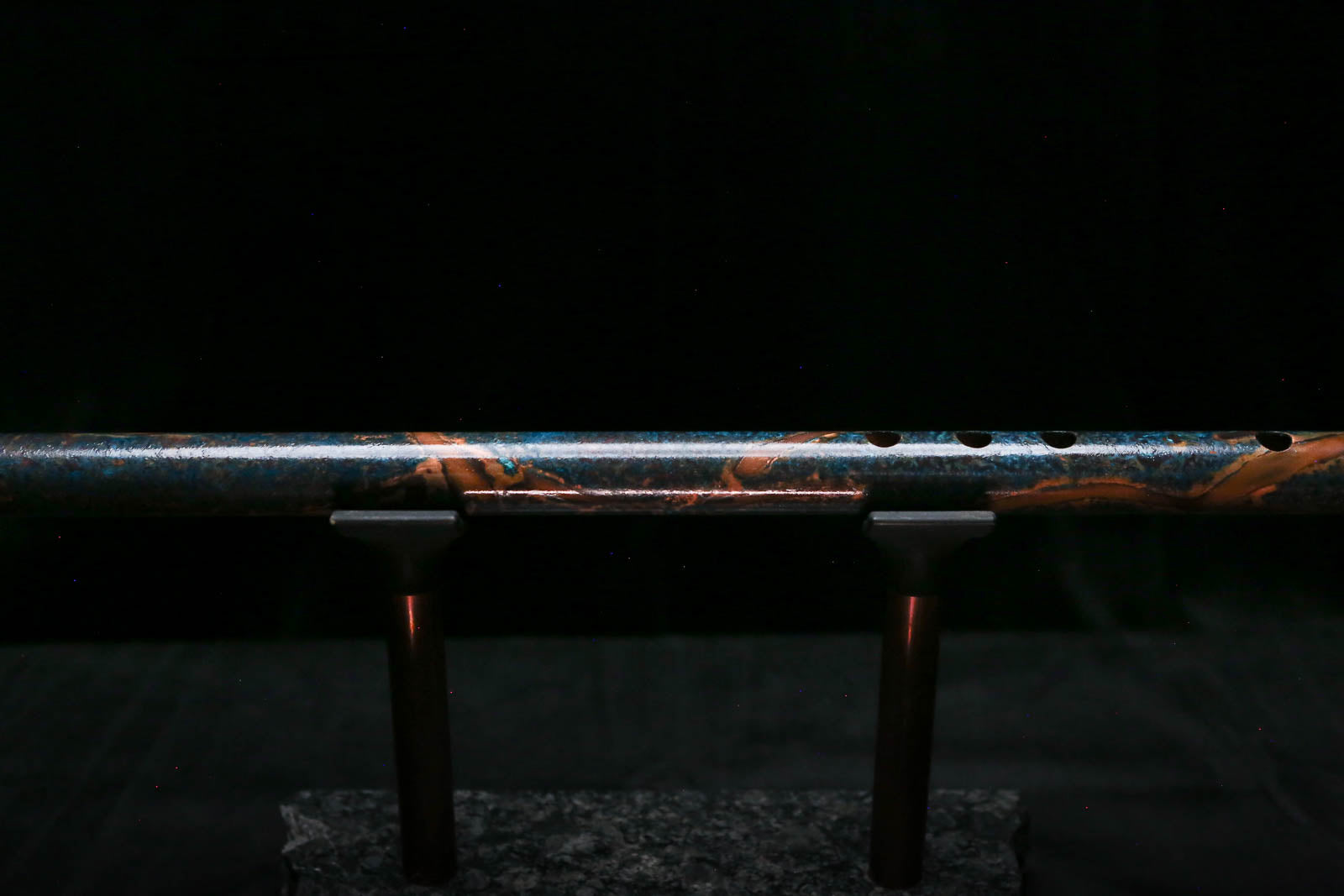 Low C Copper Flute #0176 in Deep Ocean Burl