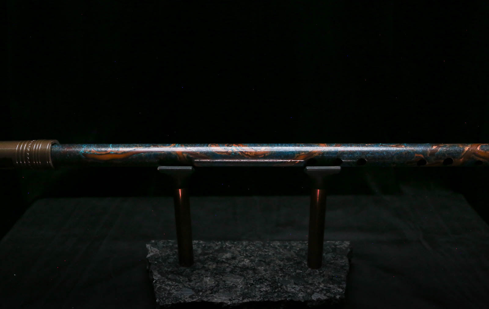 Low C Copper Flute #0176 in Deep Ocean Burl