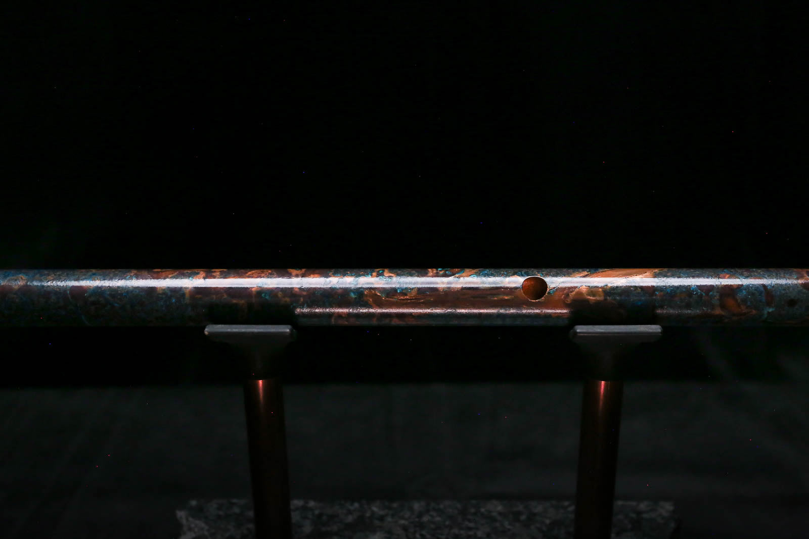 Low C Copper Flute #0176 in Deep Ocean Burl