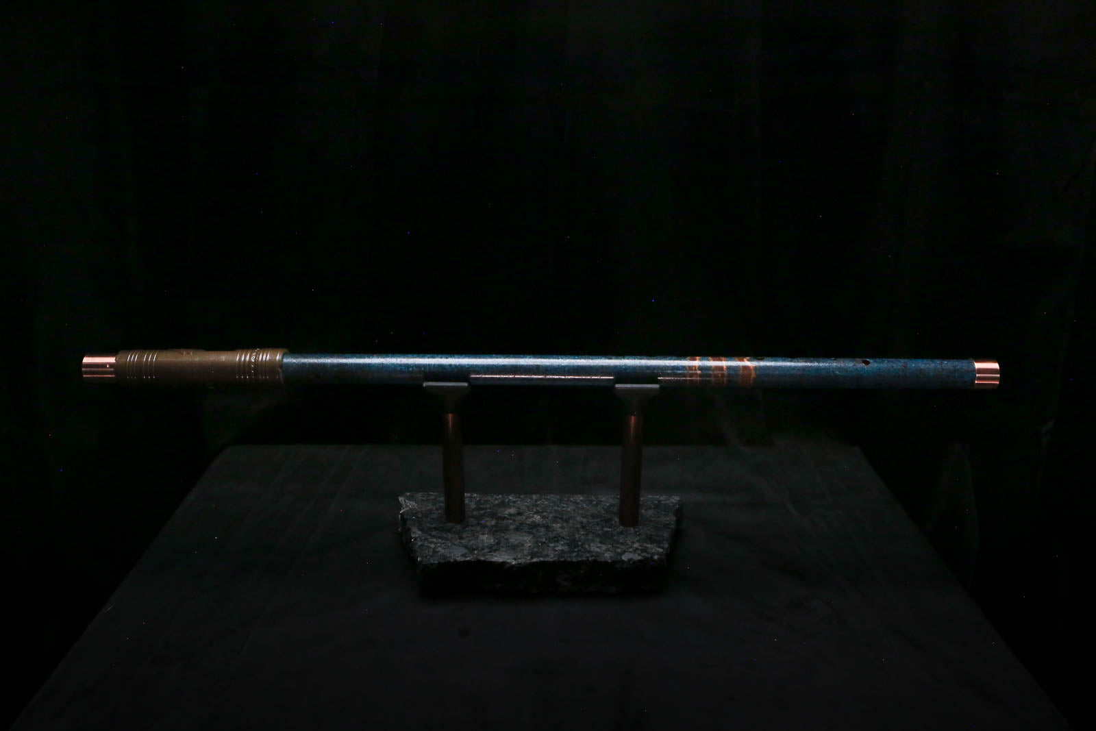 Low C Copper Flute #0177 in Three Island Flame