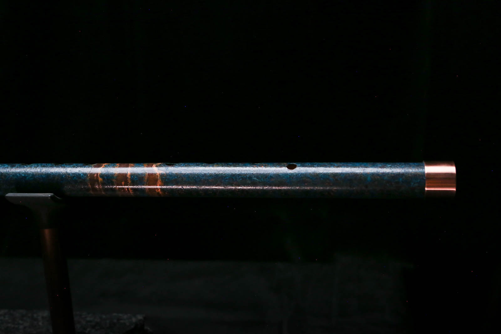 Low C Copper Flute #0177 in Three Island Flame