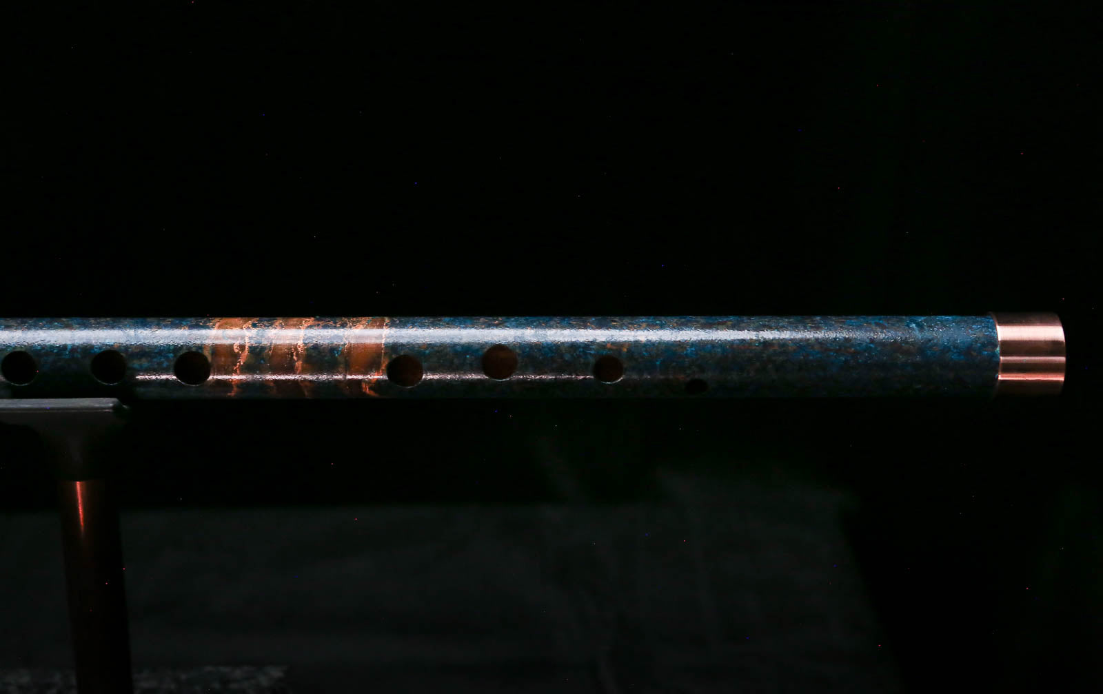 Low C Copper Flute #0177 in Three Island Flame