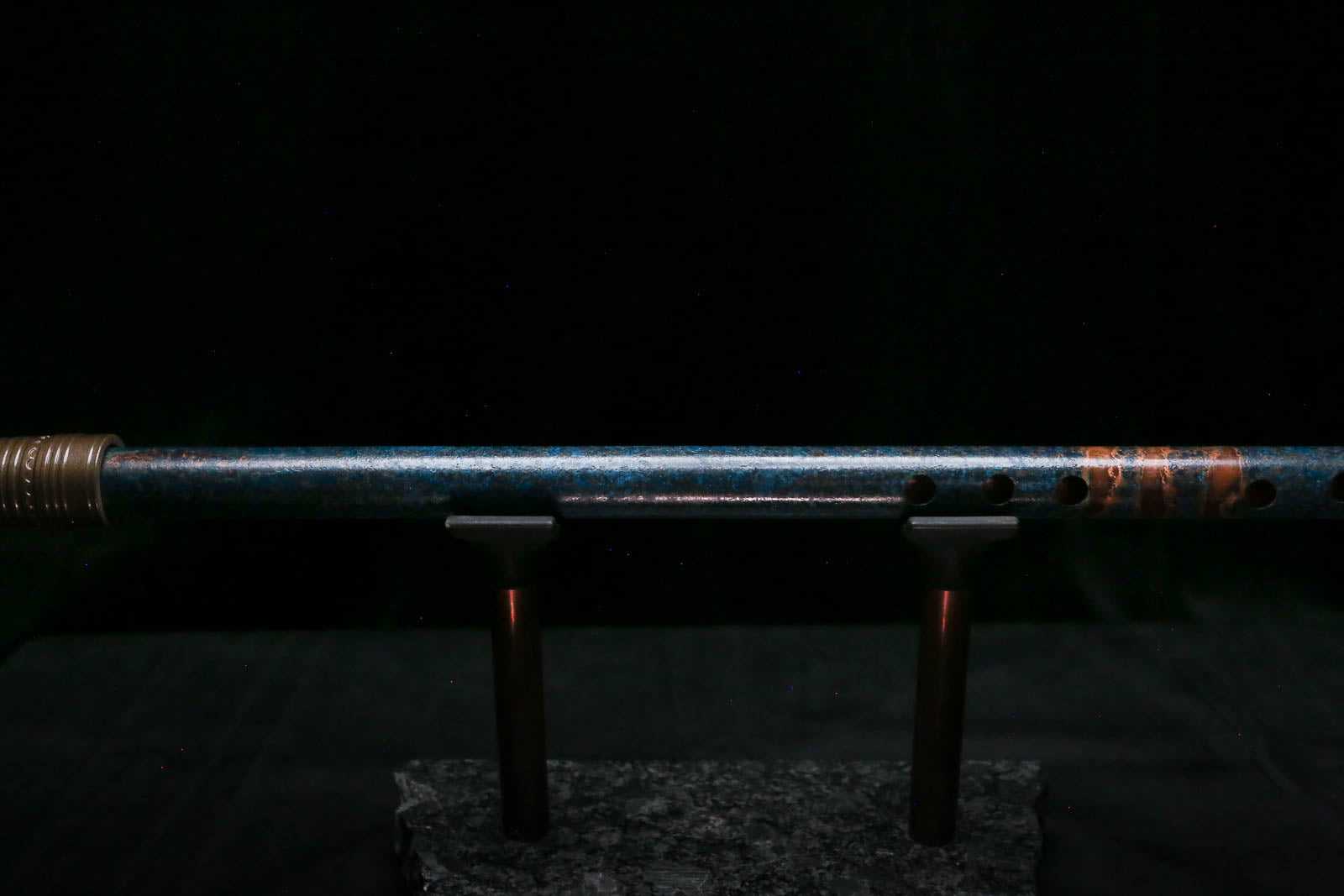 Low C Copper Flute #0177 in Three Island Flame