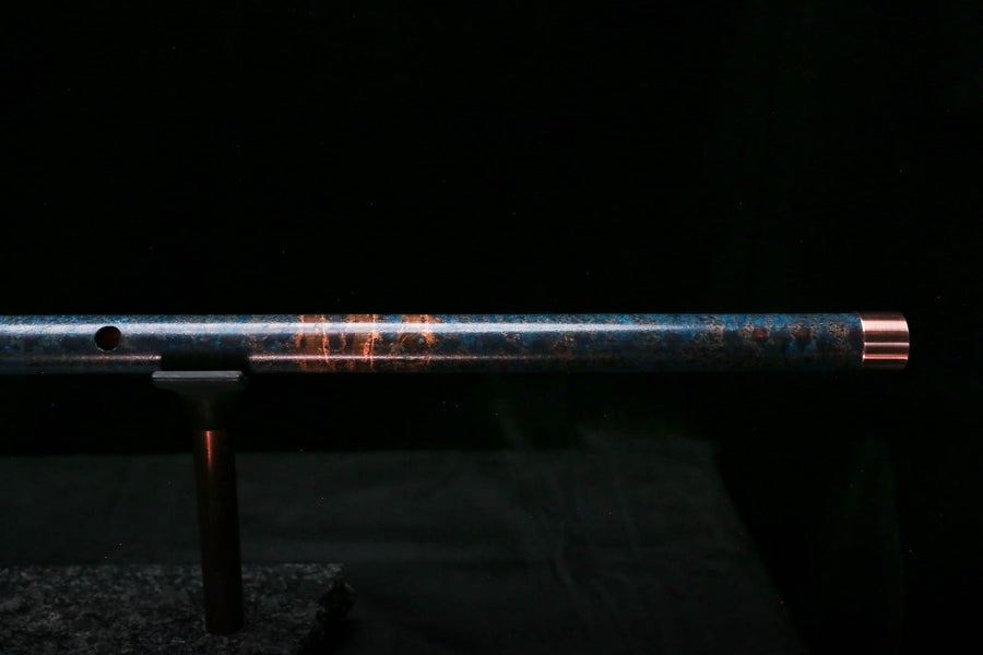 Low C Copper Flute #0177 in Three Island Flame