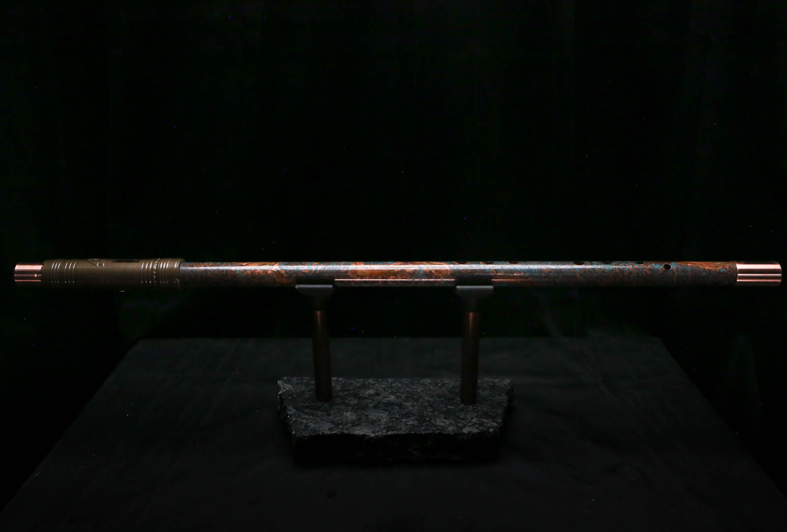 Low C Copper Flute #0178 in Copper Ocean Burl