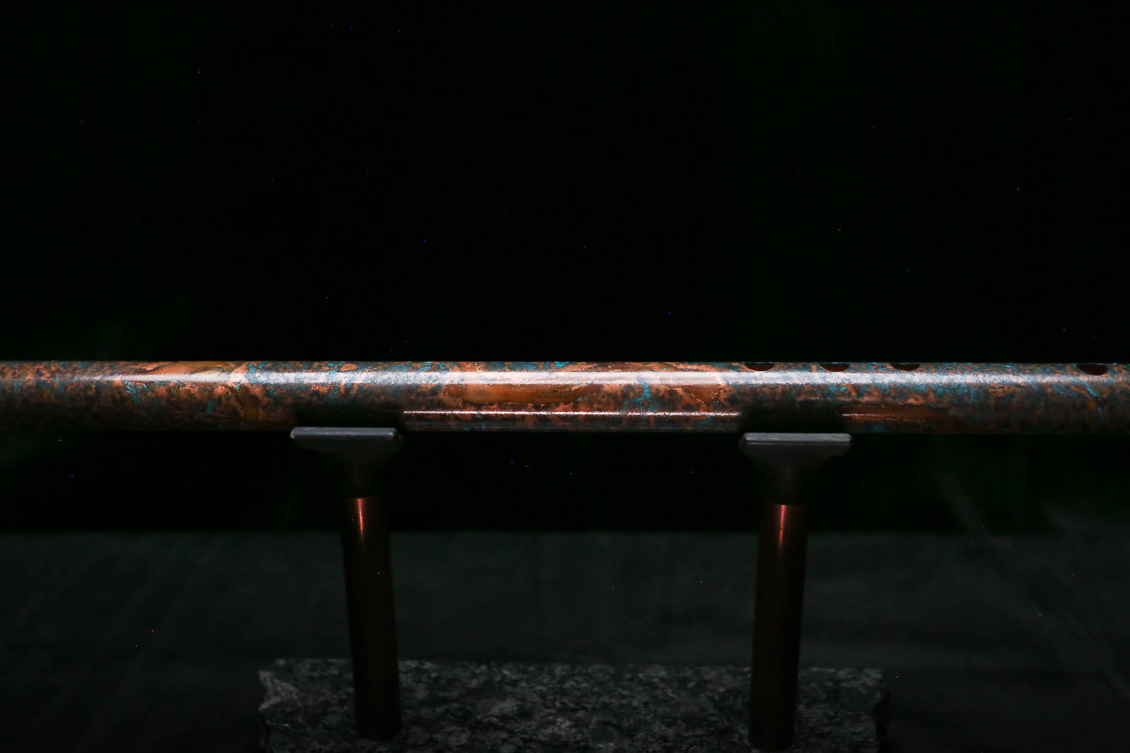 Low C Copper Flute #0178 in Copper Ocean Burl