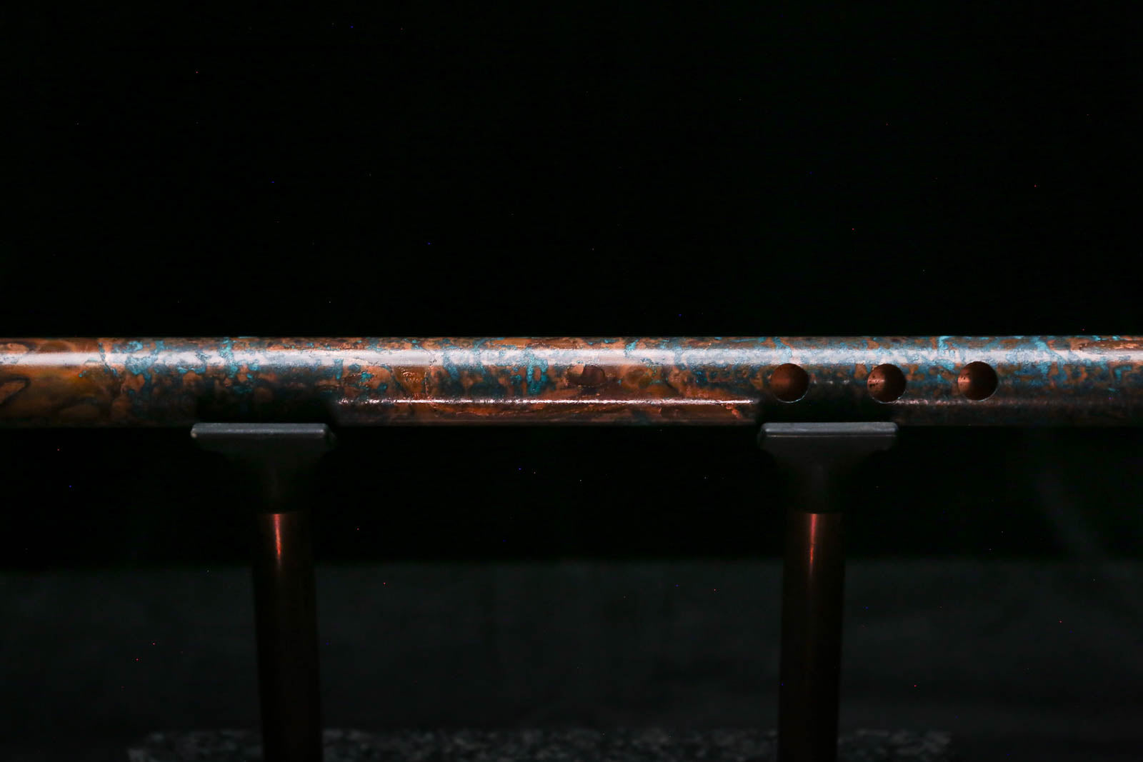 Low C Copper Flute #0178 in Copper Ocean Burl