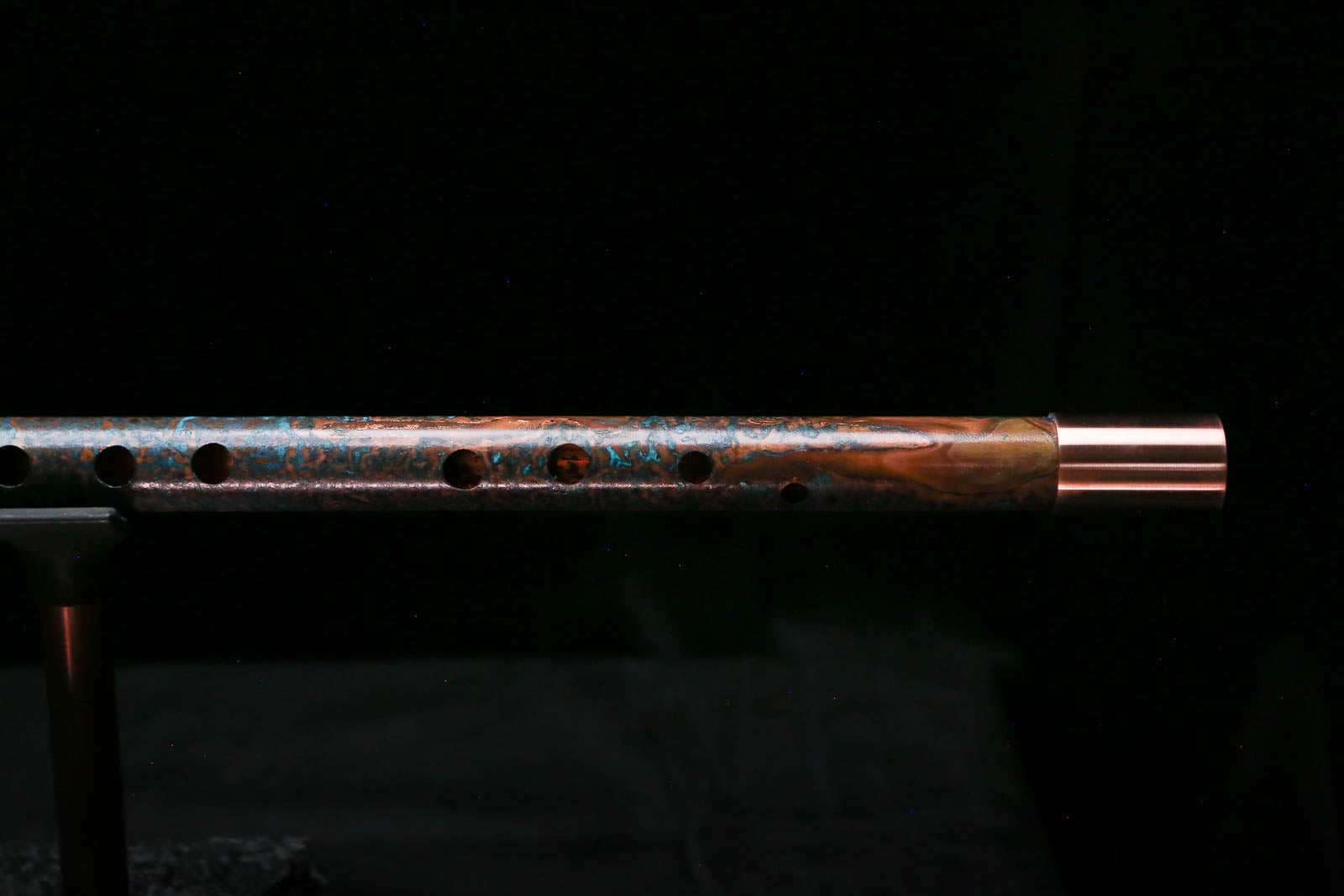 Low C Copper Flute #0178 in Copper Ocean Burl
