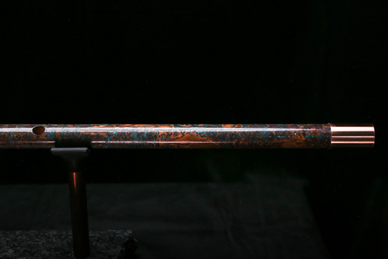 Low C Copper Flute #0178 in Copper Ocean Burl