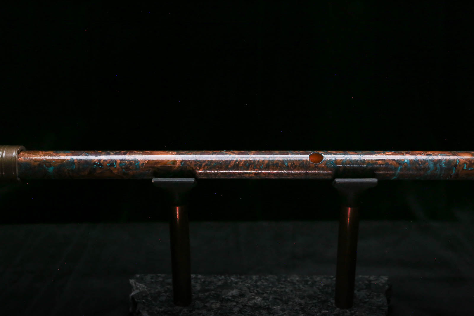 Low C Copper Flute #0178 in Copper Ocean Burl