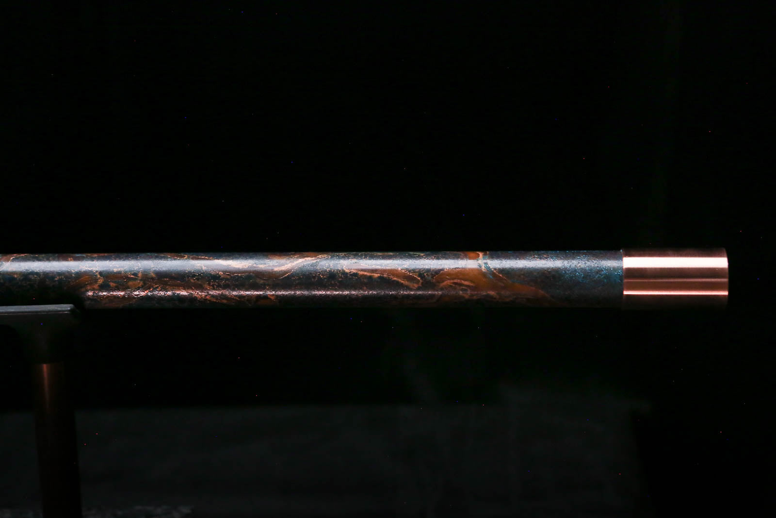 Low C Copper Flute #0180 in Turquoise Ocean Burl