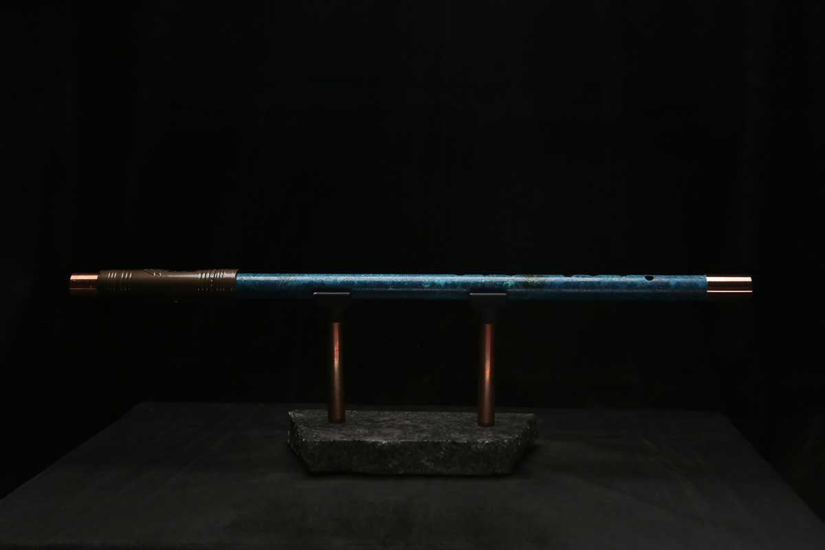 Low D Copper Flute #LDC0105 in Deep Ocean Power