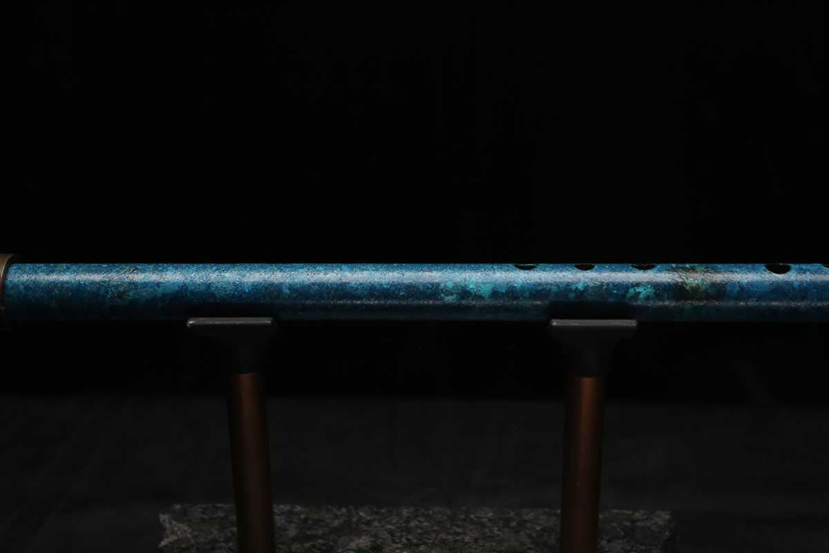 Low D Copper Flute #LDC0105 in Deep Ocean Power