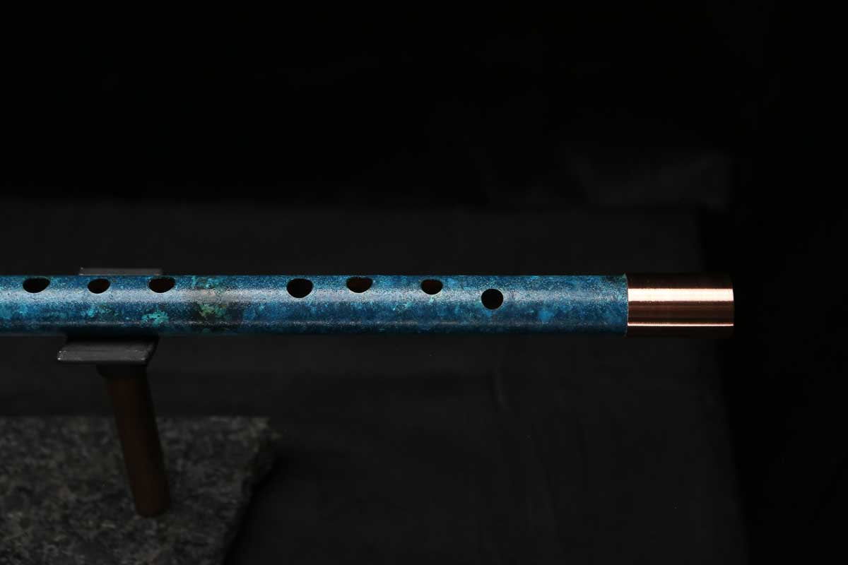 Low D Copper Flute #LDC0105 in Deep Ocean Power
