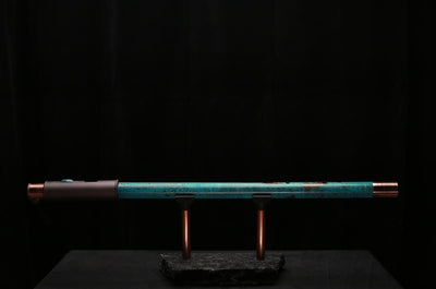 Copper Flute Legend #L00604 in Turquoise Shipwreck