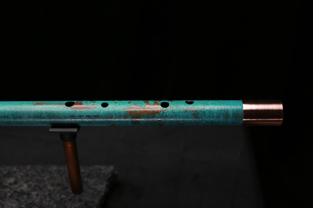 Copper Flute Legend #L00604 in Turquoise Shipwreck
