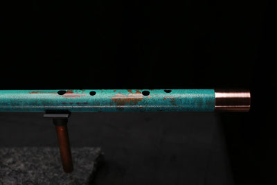 Copper Flute Legend #L00604 in Turquoise Shipwreck