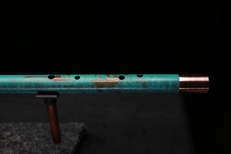 Copper Flute Legend #L00604 in Turquoise Shipwreck