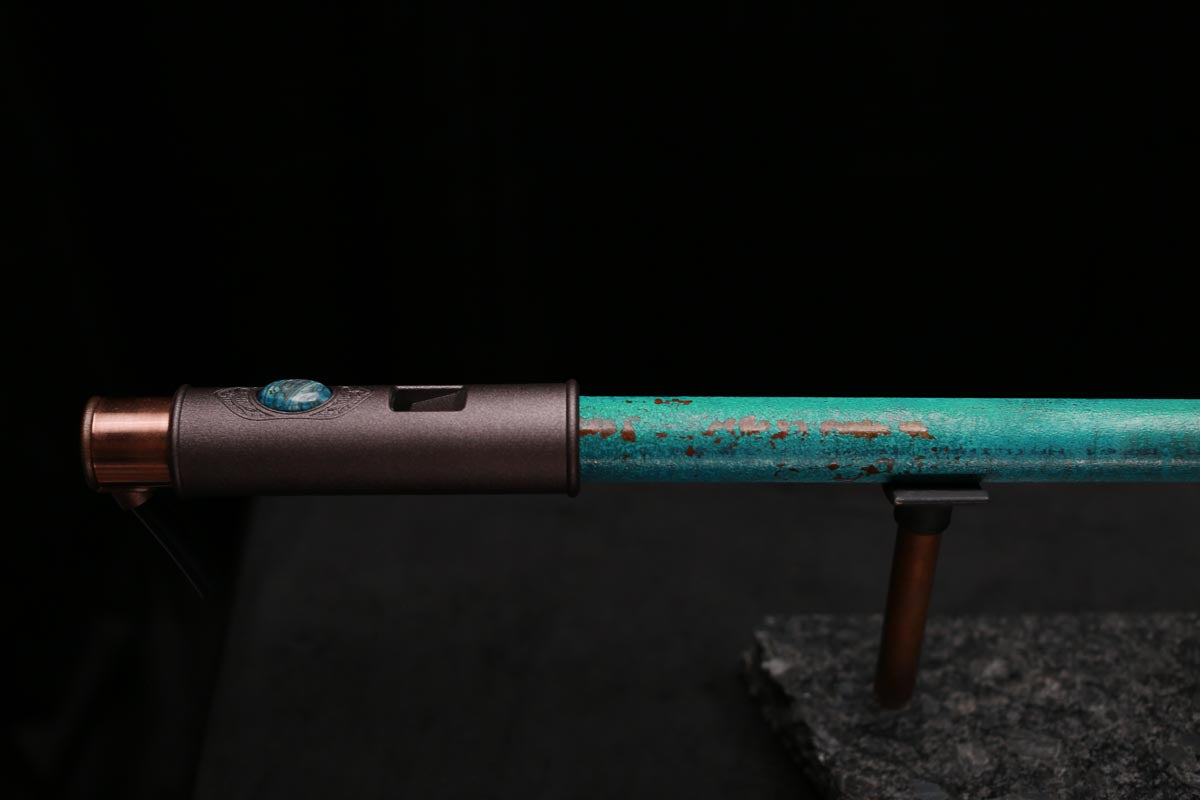 Copper Flute Legend #L00604 in Turquoise Shipwreck