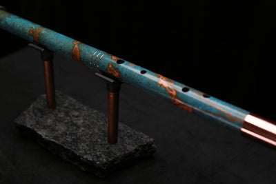 Copper Flute Legend #L00616 in Spiral Turquoise Burl