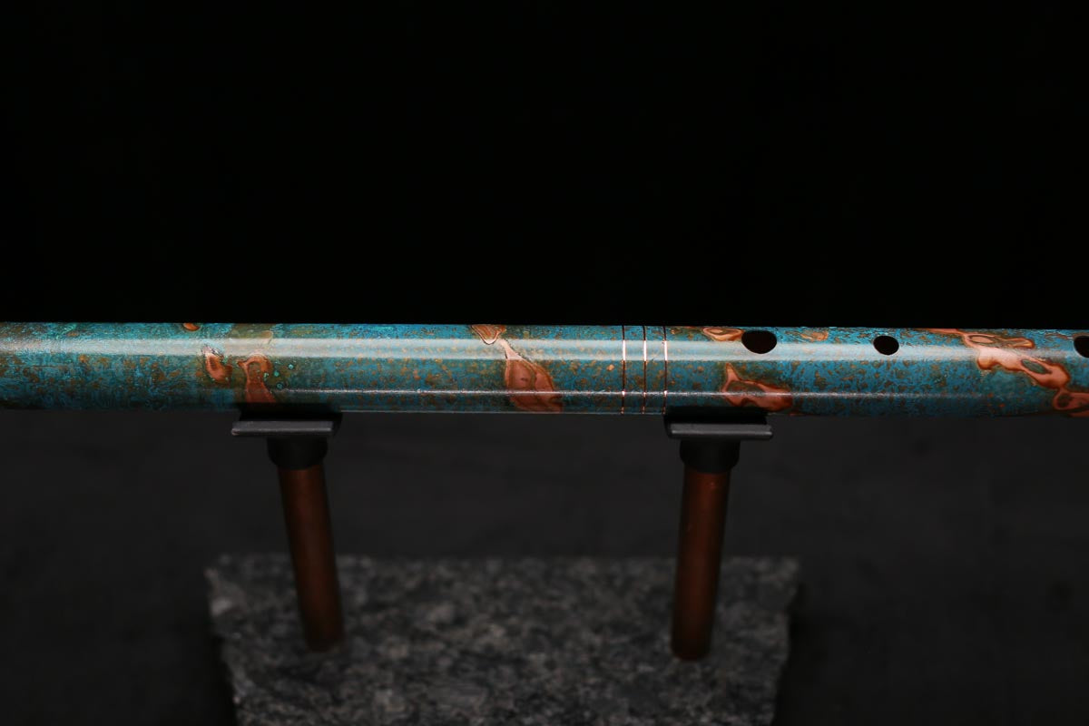 Copper Flute Legend #L00616 in Spiral Turquoise Burl
