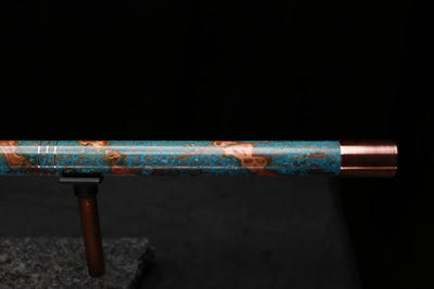 Copper Flute Legend #L00616 in Spiral Turquoise Burl