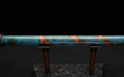 Copper Flute Legend #L00616 in Spiral Turquoise Burl