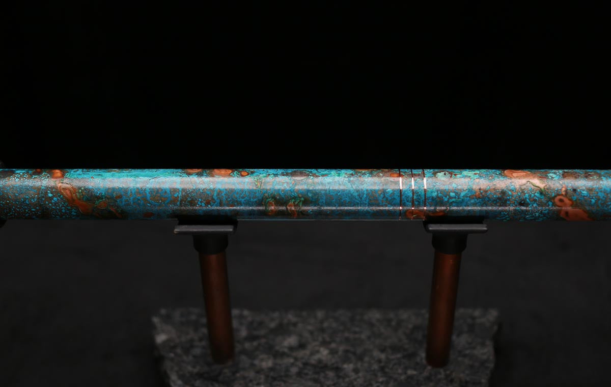 Copper Flute Legend #L00616 in Spiral Turquoise Burl