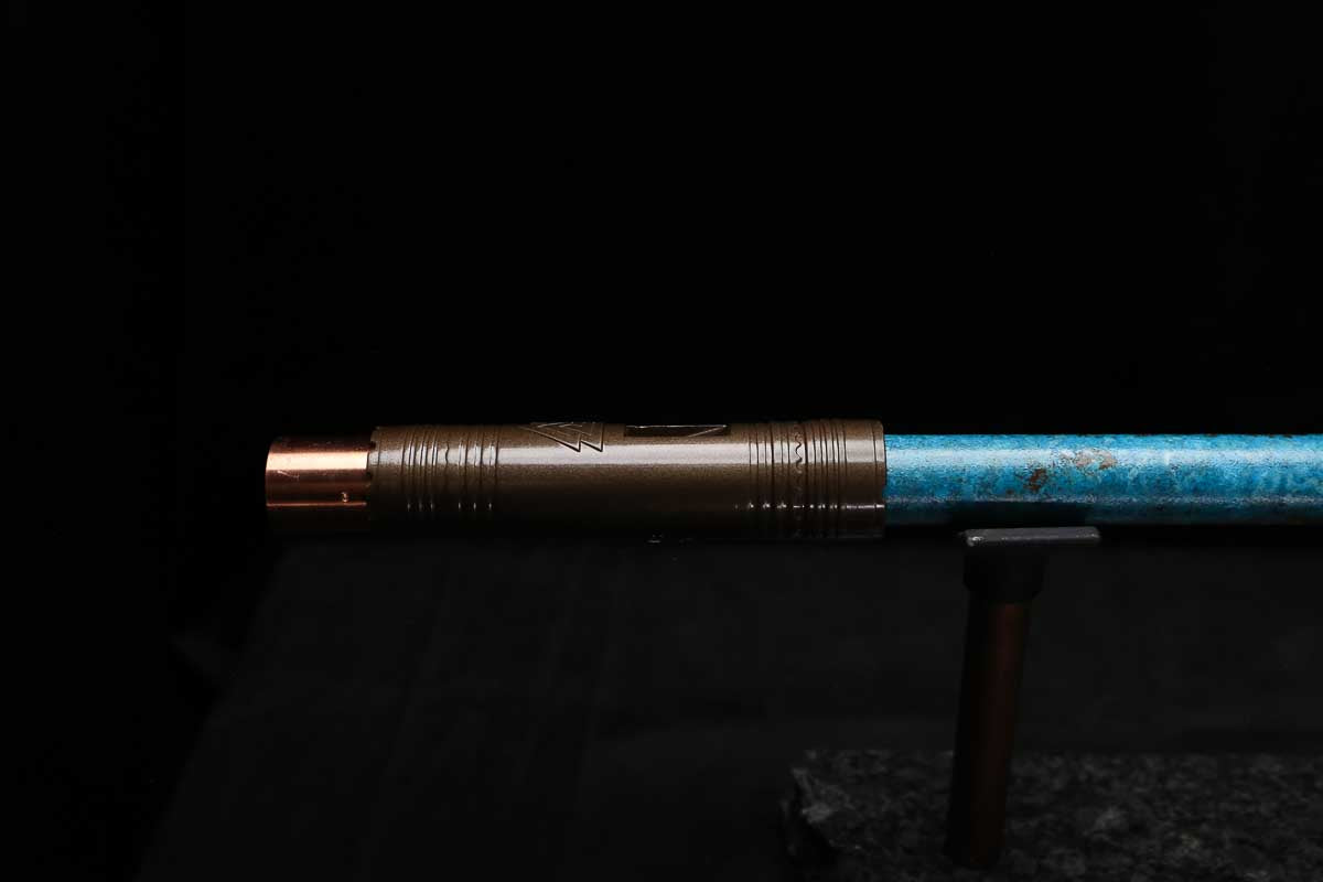High F (Lullaby) Copper Flute #LE0103 in Three Oceans w/special details