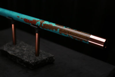 Copper Flute Legend #L00596 in Turquoise Shipwreck