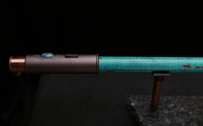 Copper Flute Legend #L00596 in Turquoise Shipwreck