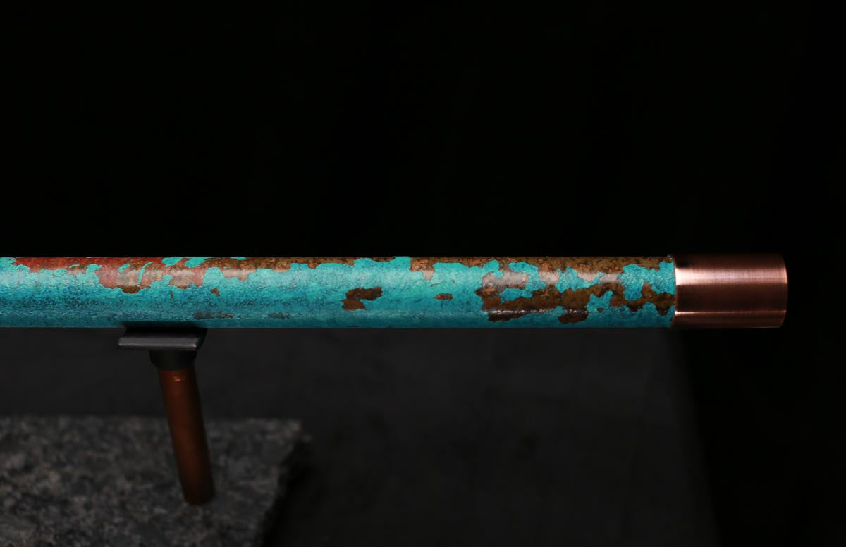 Copper Flute Legend #L00596 in Turquoise Shipwreck
