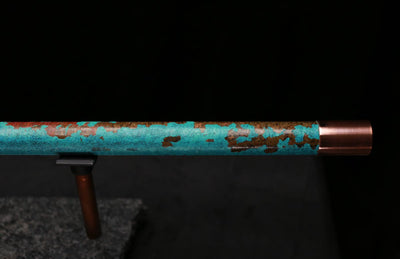 Copper Flute Legend #L00596 in Turquoise Shipwreck