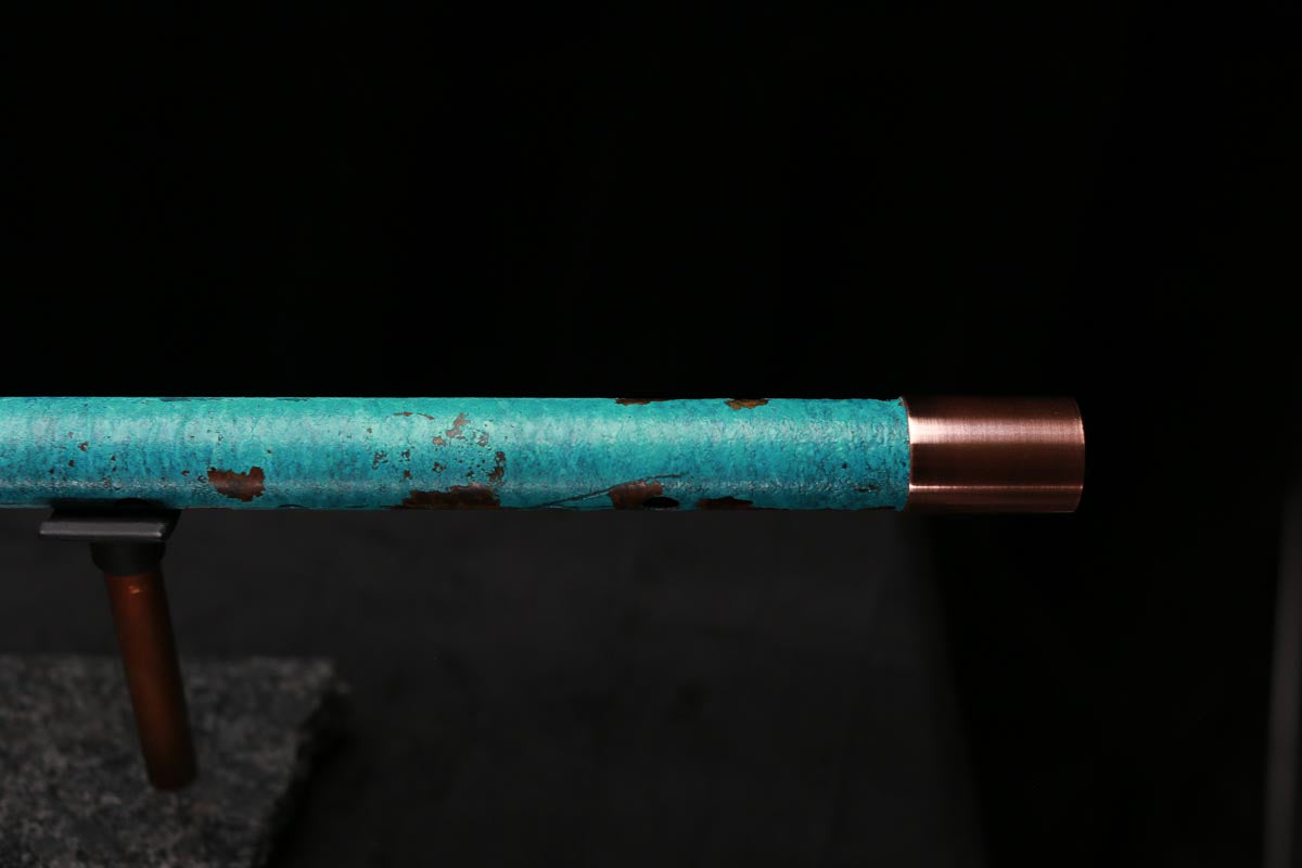 Copper Flute Legend #L00596 in Turquoise Shipwreck