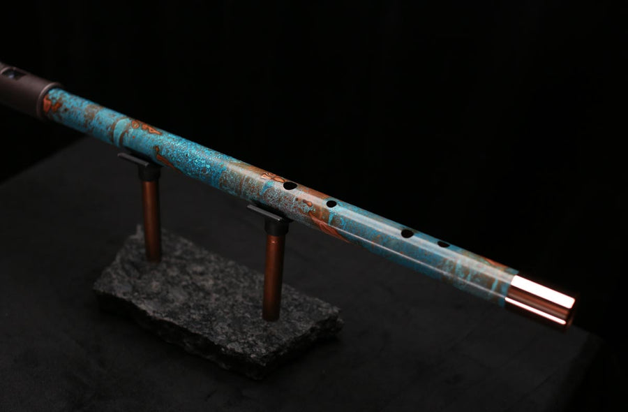 Copper Flute Legend #L00588 in Spiral Turquoise Burl