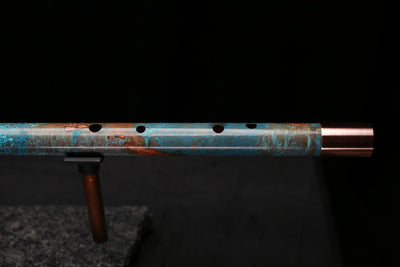 Copper Flute Legend #L00588 in Spiral Turquoise Burl