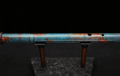 Copper Flute Legend #L00588 in Spiral Turquoise Burl