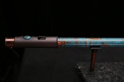 Copper Flute Legend #L00588 in Spiral Turquoise Burl
