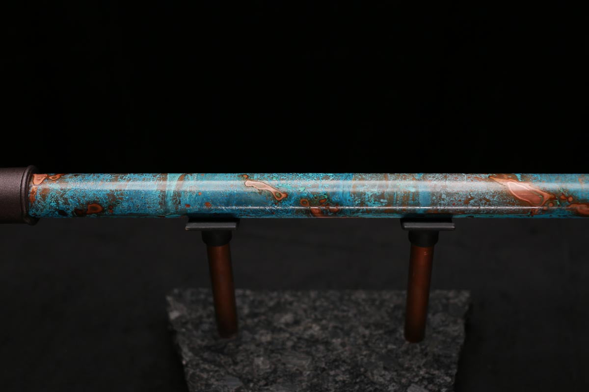 Copper Flute Legend #L00588 in Spiral Turquoise Burl