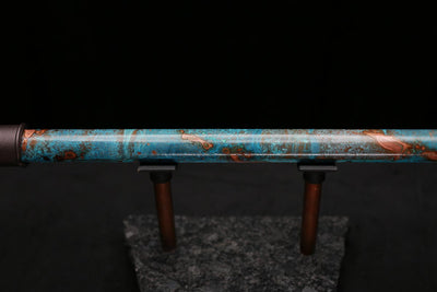 Copper Flute Legend #L00588 in Spiral Turquoise Burl