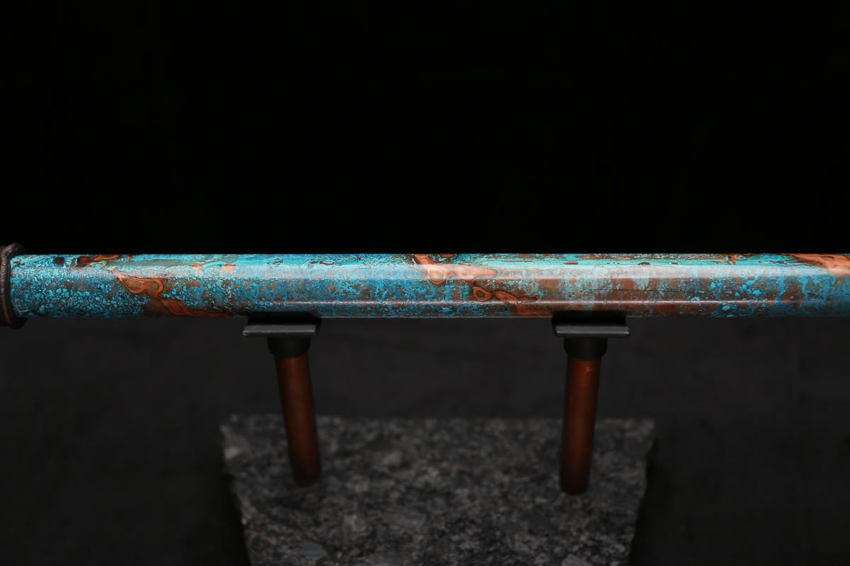Copper Flute Legend #L00588 in Spiral Turquoise Burl